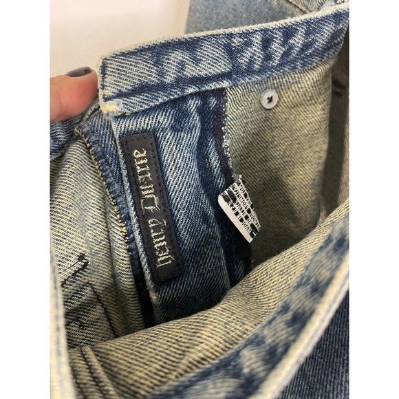Henry Duarte 4 Jeans Vintage Y2K Rare Low Rise Flare Light Wash Pockets Denim - Picture 4 of 4